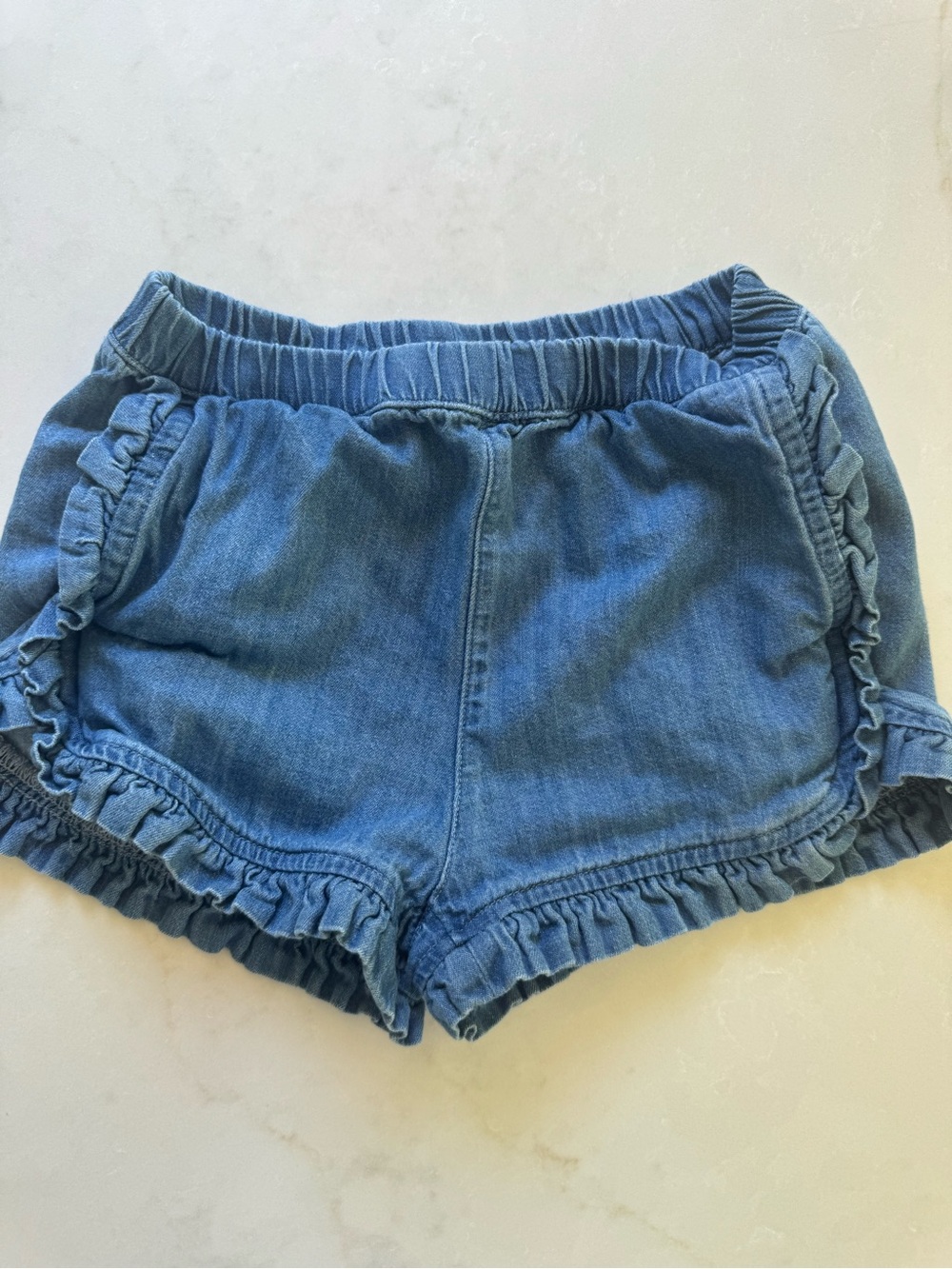 Tucker + Tate Light Blue Denim Ruffle Shorts Sz 5